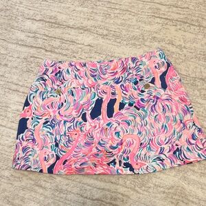 Colorful Flamingo Print Skirt